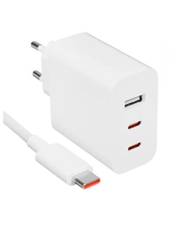 Сетевое зарядное устройство Xiaomi Charger 67W с кабелем C+C A07ZMEU 2C1A BHR7493EU Белый 6941812737941 - фото 37913