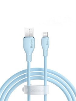 Кабель Baseus Pudding Series Fast Charging  Type-C - Lightning 2.4A 2м P10355700311-01 голубой 6932172634193 - фото 38155
