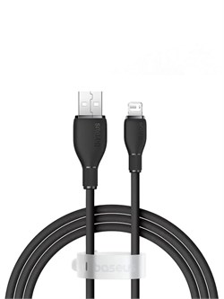 Кабель Baseus Pudding Series Fast Charging  Type-C - Lightning 2.4A 2м P10355700111-01 черный 6932172634186 - фото 38200