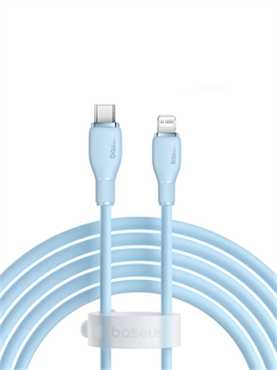 Кабель Baseus Pudding Series Fast Charging  Type-C - Lightning 20W 1.2м P10355701311-00 голубой 6932172634230 - фото 38263
