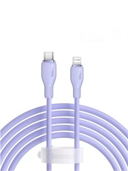Кабель Baseus Pudding Series Fast Charging  Type-C - Lightning 2.4A 1.2м P10355701511-00 фиолетовый 6932172634209 - фото 38299