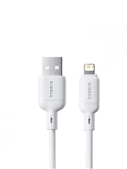 Кабель Baseus Silky USB - Lightning 2.4A 2м P10377702213-01 CB000115 Белый 6932172668785 - фото 38536