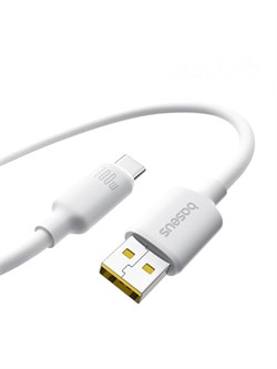 Кабель Baseus Foamed Silicone USB - Type-C Fast Charging Data Cable 100W (E0426801) 1метр, белый 6932172693725