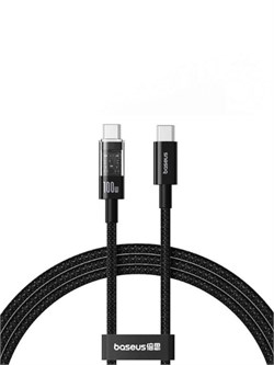 Кабель Baseus Gem Purely Lucent Type-C - Type-C 100W 2m P10373000111-01 CB000092 Черный 6932172658816