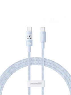 Кабель Baseus Gem Purely Lucent Type-C - Type-C 100W 2m P10373000311-01 CB000092 Голубой 6932172658762