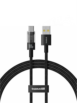 Кабель Baseus Gem Purely Lucent USB - Type-C 100W 2m P10373002111-01 CB000094 Черный 6932172658755