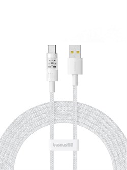 Кабель Baseus Gem Purely Lucent USB - Type-C 100W 2m P10373002211-01 CB000094 Белый 6932172658694