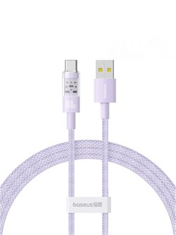 Кабель Baseus Gem Purely Lucent USB - Type-C 100W 2m P10373002511-01 CB000094 Фиолетовый 6932172658700