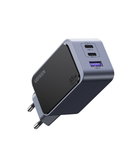 Сетевое зарядное устройство UGREEN X553 (35042) Nexode S 65W USB-A+2*USB-C GaN Tech Fast Charger EU серый 6941876230426
