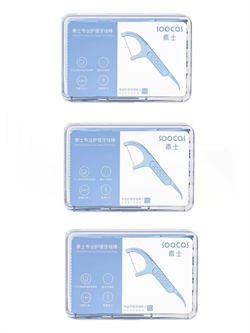 Зубная нить с зубочисткой 3 в 1 Soocas Dental Floss 150 шт 6970239664547