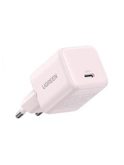 Сетевое зарядное устройство UGREEN X513 (65011) 30W USB-C GaN Fast Charger EU розовый 6941876260119