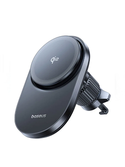 Автомобильный держатель с беспроводной зарядкой 15W MagSafe Baseus PrimeTrip VC1 Pro Magnetic Wireless Charging Car Mount Qi2 BS-CM054 (C40169009123-00) черный 6932172685973