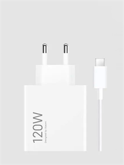 Сетевое зарядное устройство Xiaomi 120W HyperCharge Combo Power Adapter USB с кабелем USB-C 6A MDY-14-EE BHR9462EU Global белый 6941812714638