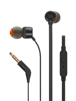 Проводные наушники с микрофоном JBL Tune JBL110 T110BLK jack 3.5 mm черный 6925281918926