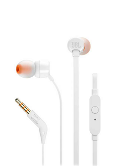 Проводные наушники с микрофоном JBL Tune JBL110 T110WHT jack 3.5 mm белый 6925281918933