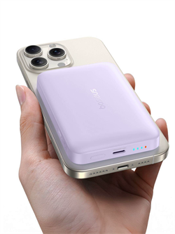 Внешний аккумулятор MagSafe Baseus EnerFill FM11 Ultra-Mini Magnetic Power Bank 10000mAh 22.5W PPFM11-1022 (P1008210E513-00) фиолетовый 6932172690465