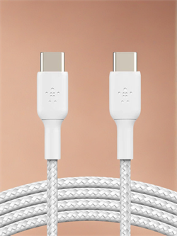 Кабель для зарядки Belkin BoostCharge 100W PD USB-C - USB-C 2.0 Cable CAB014BT3MWH 3 метра, белый 745883842124