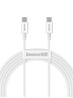 Кабель Baseus Superior Series Fast Charging Data Cable Type-C - Type-C 100W 1м CATYS-B02 белый 6953156208452