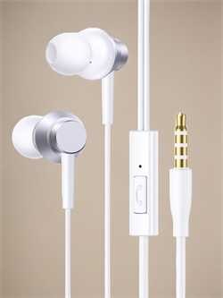 Проводные наушники Baseus Encok HZ11 3.5mm Jack Wired Earphones A00164200213-Z1 белый 6932172645700