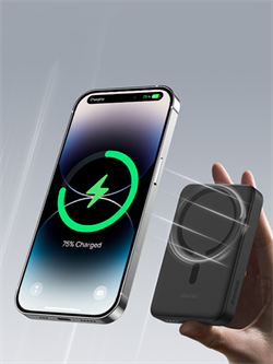 Внешний аккумулятор MagSafe Baseus EnerFill FM41 Mini Magnetic Power Bank 10000mAh 20W E0027T (E0027T00) с кабелем С+С черный 6932172699284