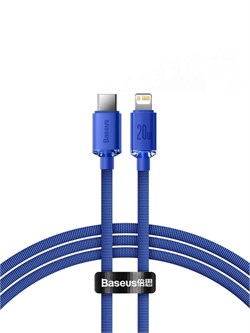 Кабель Baseus Crystal Shine Series Fast Charging USB Type-C - Lightning 20W 2м CAJY000303 Синий 6932172602789