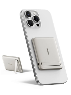 Внешний аккумулятор Baseus MagSafe PicoGo AM31 Qi2 Ultra-Mini Magnetic Power Bank 5000mAh 20W PPKPC-0520S (P10081907853-00) серебристый 6932172690489