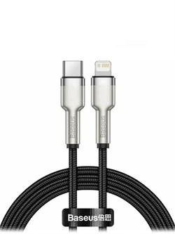 Кабель Baseus Type-C - Lightning Quality Zinc Alloy 20W 0.25м CATLJK-01 чёрный 6953156202054