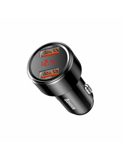 Автомобильное зарядное устройство Baseus Dual QC 3.0 2xUSB 30W BS-C20A-X CCMLC20A-A01 черный 6953156216860