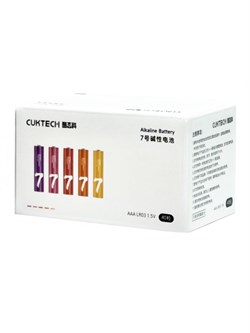 Батарейки Cuktech Rainbow Alkaline Battery 7 40шт LR03 1.5v ААА 6973886190834