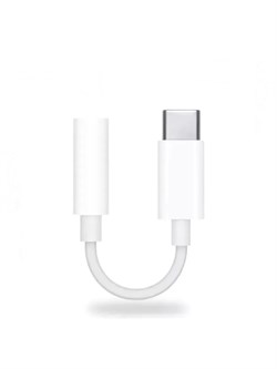 Аудио переходник Apple Headphone Adapter 3.5mm - Type-C A2049 MW2Q3FE/A Белый 195949332883