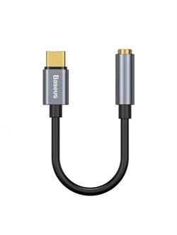 Переходник Baseus L54 USB Type-C - AUX 3.5мм CATL54-0G Серый 6953156297852