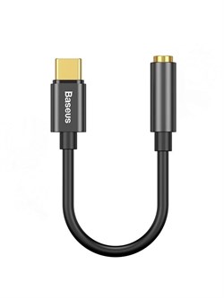 Переходник Baseus L54 USB Type-C - AUX 3.5мм CATL54-01 Черный 6953156297845