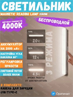Светодиодная лампа подвесная Xiaomi Magnetic Reading Lamp 9290041698 BHR8956GL Белый 6941812795910