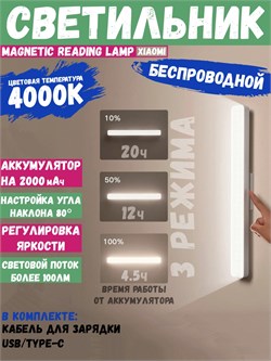Светодиодная умная лампа Xiaomi Mijia Magnetic Reading Lamp 9290029114 6941812756386