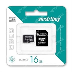 Карта памяти Smart Buy micro SDHC 10 class 16GB - фото 7142