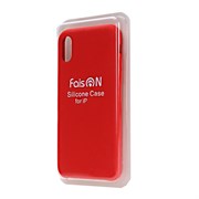 Силиконовый чехол FaisOn для Apple iPhone 5/5S/SE красный