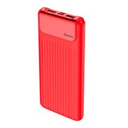 Внешний аккумулятор Baseus Thin Digital 10000 mAh Power Bank QC 3.0 красный (PPYZ-C09)