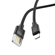 Кабель Hoco U55 USB - Lightning 2,4A 1.2м черный