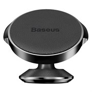Автомобильный магнитный держатель Baseus Small Ears Series Genuine Leather (SUER-F01) черный
