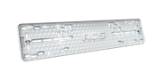 Пластиковая рамка номерного знака RCS-Light белая 1шт