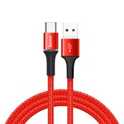 Кабель Baseus Halo Data Cable USB - Type-C 3A 1м красный (CATGH-B09)
