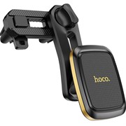 Автомобильный магнитный держатель Hoco CA57 Leader черный/золотой