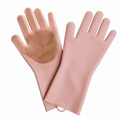 Силиконовые перчатки для уборки Xiaomi Jordan&Judy Silicone Cleaning Glove, розовый