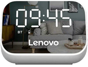 Беспроводная Bluetooth портативная колонка с часами Lenovo TS13, белый