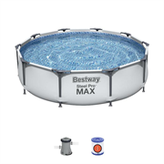 Каркасный бассейн Steel Pro Max 305х76см, 4678л, фил.-насос 1249л/ч, Bestway (56408 BW)