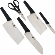 Набор кухонных стальных ножей с подставкой HuoHou 6-Piece Kitchen Knife Set Lite HU0058