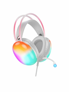 Игровые наушники проводные с rgb подсветкой HOCO W109 Rich gaming белый 6942007609012