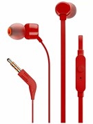 Проводные наушники JBL Tune 110 mini jack 3.5 mm красные 6925281949838