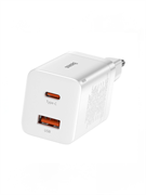 Сетевое зарядное устройство Baseus Super Si Pro Quick Charger USB+Type-C 3A 30W (CCSUPP-E02) CCCJG30CE белый 6953156206359