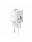 Сетевое зарядное устройство Baseus Palm 20W 1xUSB-A 1xUSB-C PD QC 3.0 (CCZC20UE) P10111608213-00 белый 6932172672744